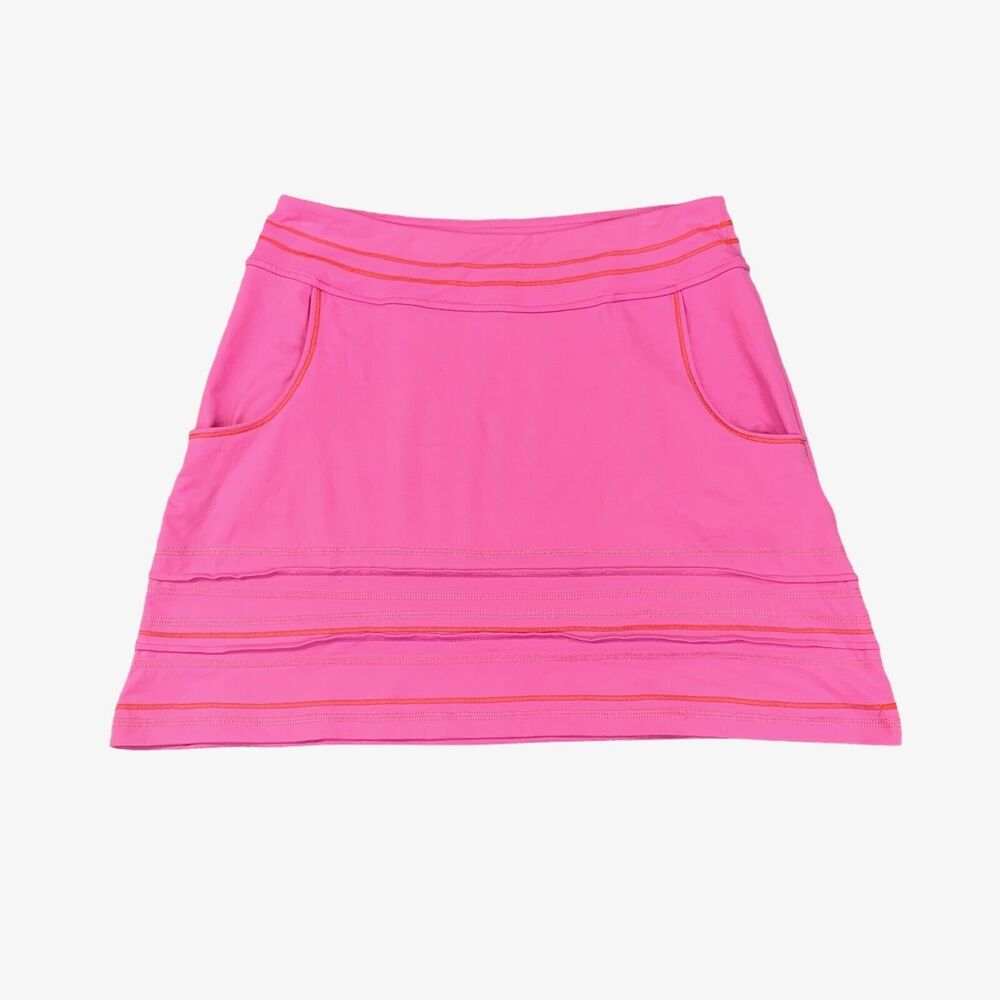Title Nine Skirt Womens S Small Pink Pockets Stitching Details Outdoor A-line